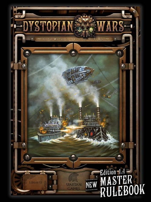 Okładka podręcznika Dystopian Wars