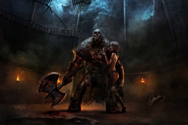 ilustracja barbarian